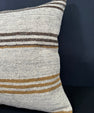 Turkish Hemp Pillow Cushion Natural Beige Brown Cushion Cover 20x20 #30644