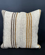Turkish Hemp Pillow Cushion Natural Beige Brown Cushion Cover 20x20 #30644