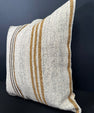 Turkish Hemp Pillow Cushion Natural Beige Brown Cushion Cover 20x20 #30644
