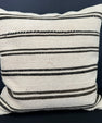 Turkish Hemp Pillow Cushion Natural Beige Black Cushion Cover 20x20 #30631