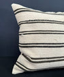 Turkish Hemp Pillow Cushion Natural Beige Black Cushion Cover 20x20 #30631