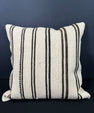 Turkish Hemp Pillow Cushion Natural Beige Black Cushion Cover 20x20 #30631