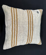 Turkish Hemp Pillow Cushion Natural Beige Brown Cushion Cover 20x20 #30537