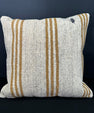 Turkish Hemp Pillow Cushion Natural Beige Brown Cushion Cover 20x20 #30537