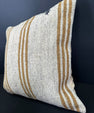 Turkish Hemp Pillow Cushion Natural Beige Brown Cushion Cover 20x20 #30537