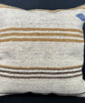 Turkish Hemp Pillow Cushion Natural Beige Brown Cushion Cover 20x20 #30595