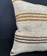 Turkish Hemp Pillow Cushion Natural Beige Brown Cushion Cover 20x20 #30595