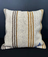 Turkish Hemp Pillow Cushion Natural Beige Brown Cushion Cover 20x20 #30595