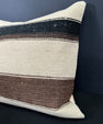 Turkish Hemp Pillow Cushion Natural Beige Brown Cushion Cover 20x20 #30594