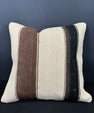 Turkish Hemp Pillow Cushion Natural Beige Brown Cushion Cover 20x20 #30594