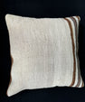 Turkish Hemp Pillow Cushion Natural Beige Brown Cushion Cover 20x20 #30657