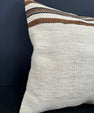 Turkish Hemp Pillow Cushion Natural Beige Brown Cushion Cover 20x20 #30657