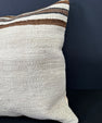 Turkish Hemp Pillow Cushion Natural Beige Brown Cushion Cover 20x20 #30657