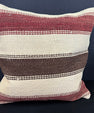 Turkish Hemp Pillow Cushion Natural Beige Red Cushion Cover 20x20 #30640