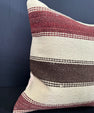 Turkish Hemp Pillow Cushion Natural Beige Red Cushion Cover 20x20 #30640