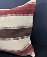 Turkish Hemp Pillow Cushion Natural Beige Red Cushion Cover 20x20 #30640