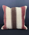 Turkish Hemp Pillow Cushion Natural Beige Red Cushion Cover 20x20 #30640