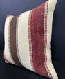 Turkish Hemp Pillow Cushion Natural Beige Red Cushion Cover 20x20 #30640