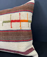 Turkish Hemp Pillow Cushion Natural Beige Brown Cushion Cover 20x20 #30649