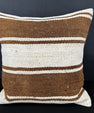 Turkish Hemp Pillow Cushion Natural Beige Brown Cushion Cover 20x20 #30668