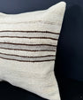 Turkish Hemp Pillow Cushion Natural Beige Brown Cushion Cover 20x20 #30655