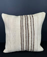 Turkish Hemp Pillow Cushion Natural Beige Brown Cushion Cover 20x20 #30655