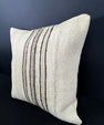 Turkish Hemp Pillow Cushion Natural Beige Brown Cushion Cover 20x20 #30655