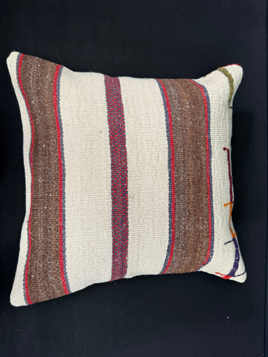 Turkish Hemp Pillow Cushion Natural Beige Brown Cushion Cover 20x20 #30658