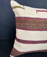Turkish Hemp Pillow Cushion Natural Beige Brown Cushion Cover 20x20 #30658