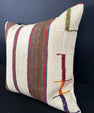 Turkish Hemp Pillow Cushion Natural Beige Brown Cushion Cover 20x20 #30658