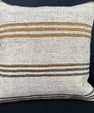 Turkish Hemp Pillow Cushion Natural Beige Brown Cushion Cover 20x20 #30656