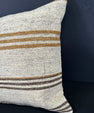 Turkish Hemp Pillow Cushion Natural Beige Brown Cushion Cover 20x20 #30656