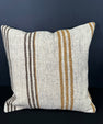 Turkish Hemp Pillow Cushion Natural Beige Brown Cushion Cover 20x20 #30656