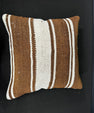 Turkish Hemp Pillow Cushion Natural Beige Brown Cushion Cover 20x20 #30648