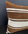 Turkish Hemp Pillow Cushion Natural Beige Brown Cushion Cover 20x20 #30648