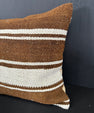 Turkish Hemp Pillow Cushion Natural Beige Brown Cushion Cover 20x20 #30648