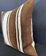 Turkish Hemp Pillow Cushion Natural Beige Brown Cushion Cover 20x20 #30648