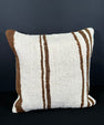 Turkish Hemp Pillow Cushion Natural Beige Brown Cushion Cover 20x20 #30527