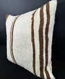 Turkish Hemp Pillow Cushion Natural Beige Brown Cushion Cover 20x20 #30527