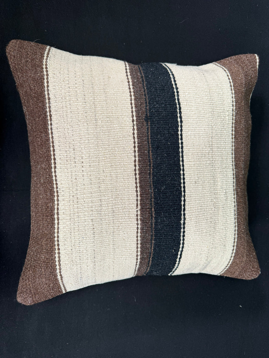 Turkish Hemp Pillow Cushion Natural Beige Brown Cushion Cover 20x20 #30528