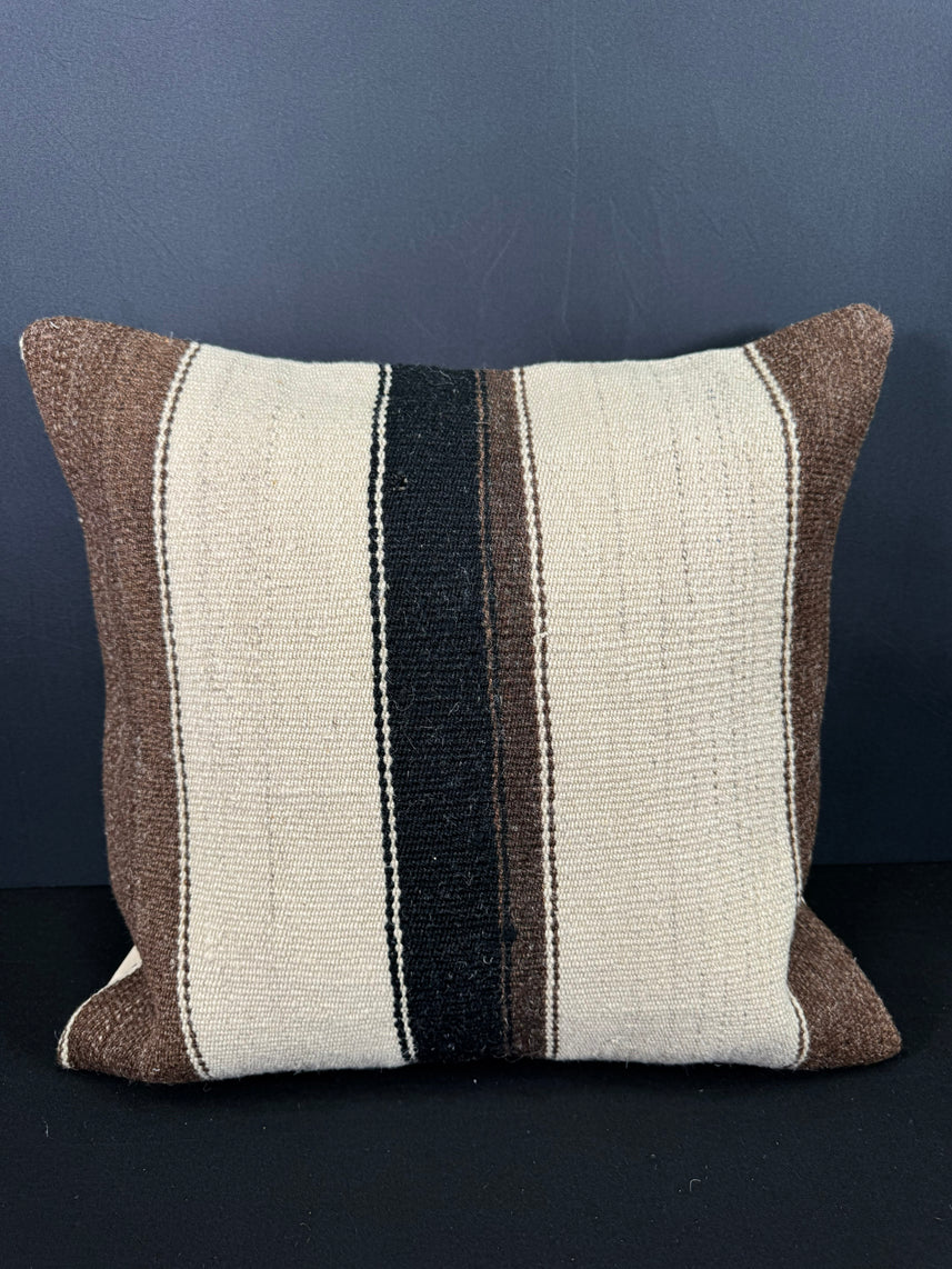Turkish Hemp Pillow Cushion Natural Beige Brown Cushion Cover 20x20 #30528
