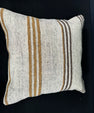 Turkish Hemp Pillow Cushion Natural Beige Brown Cushion Cover 20x20 #30650