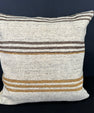 Turkish Hemp Pillow Cushion Natural Beige Brown Cushion Cover 20x20 #30650