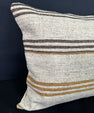 Turkish Hemp Pillow Cushion Natural Beige Brown Cushion Cover 20x20 #30650