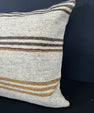 Turkish Hemp Pillow Cushion Natural Beige Brown Cushion Cover 20x20 #30650