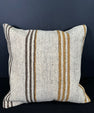 Turkish Hemp Pillow Cushion Natural Beige Brown Cushion Cover 20x20 #30650