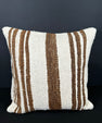 Turkish Hemp Pillow Cushion Natural Beige Brown Cushion Cover 20x20 #30529