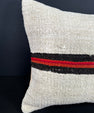 Turkish Hemp Pillow Cushion Natural Beige Black Cushion Cover 20x20 #30680