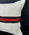 Turkish Hemp Pillow Cushion Natural Beige Black Cushion Cover 20x20 #30680