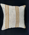 Turkish Hemp Pillow Cushion Natural Beige Brown Cushion Cover 20x20 #30622